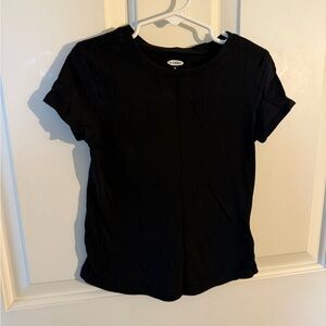 Old Navy Black Short Sleeve Crew Neck Tee for Girls